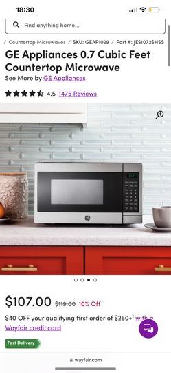Brand New Countertop GE Microwave