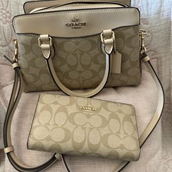 Coach bag and wallet