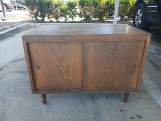 Mid century record table