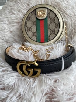 Girls belt and purse