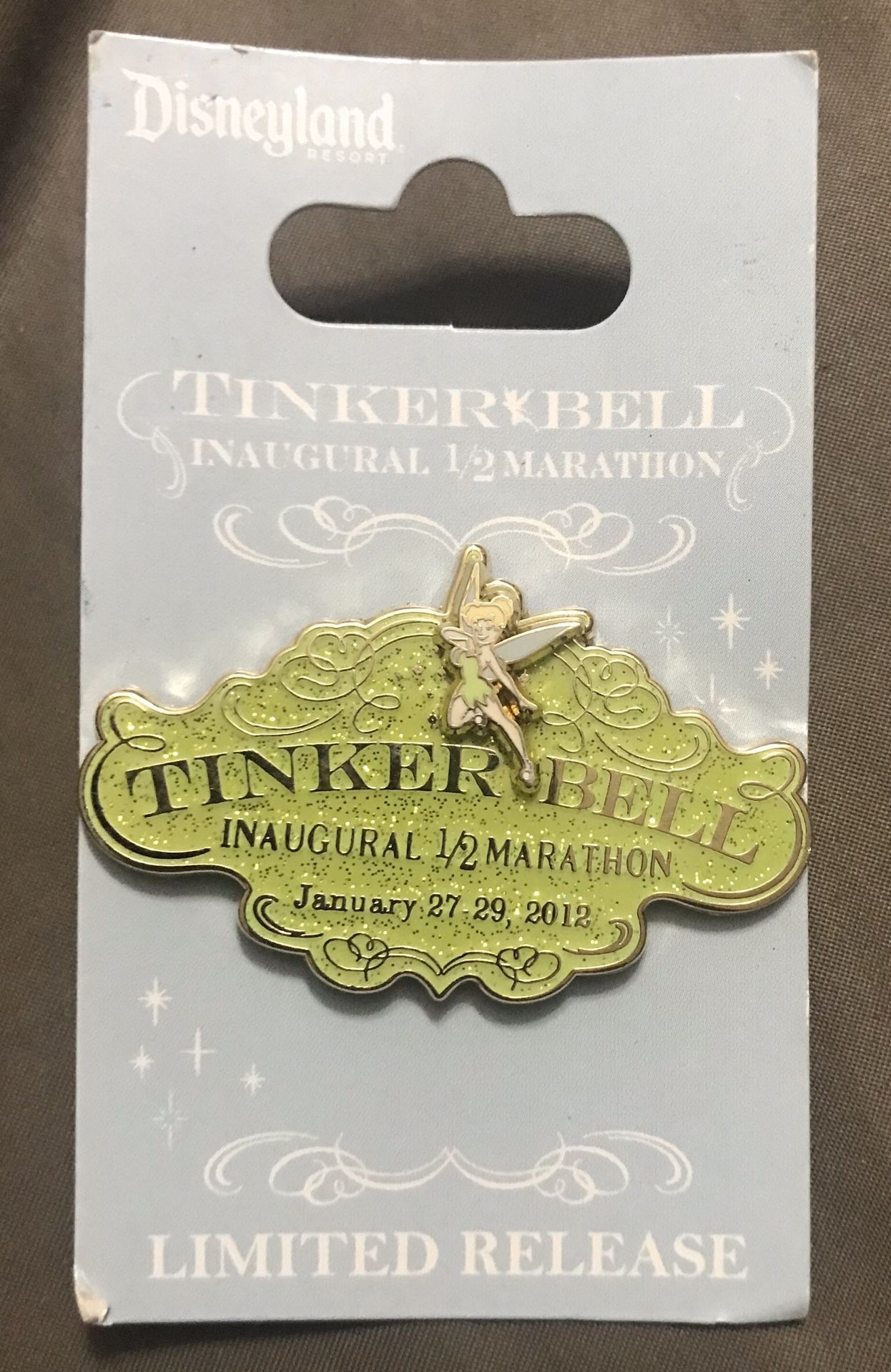 Disney Trading pin Tinkerbell Inaugural 1/2 Marathon 2012 Limited Edition DLR