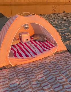 five below pink tent