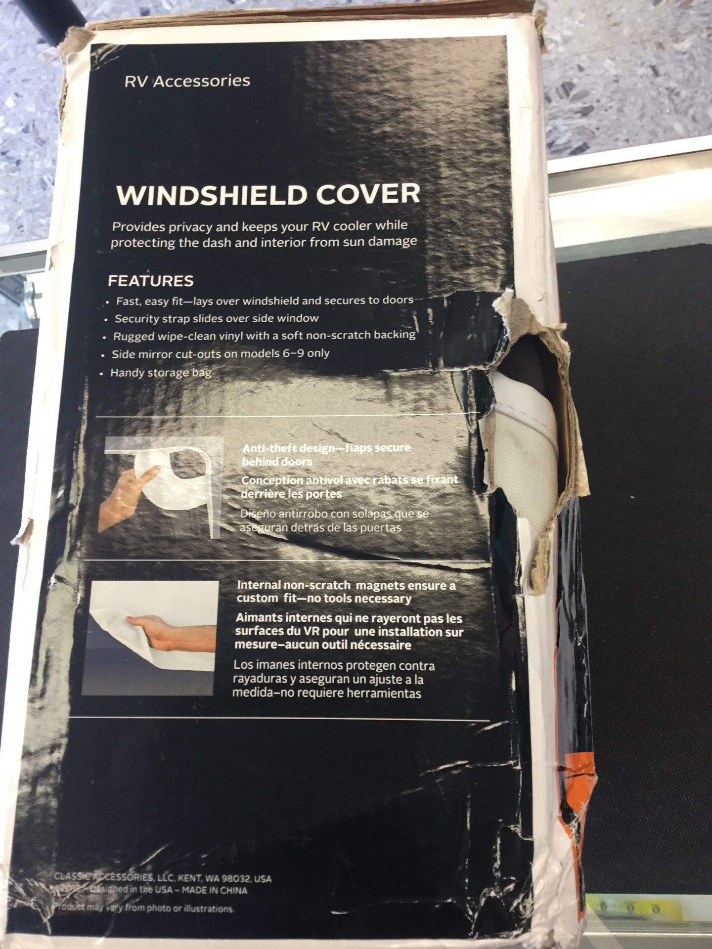 RV Accessories Windshield Cover