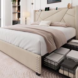 New Queen Bedframe In Box 📦 Finance Available No Credit Needed