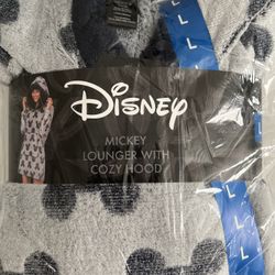 Disney Character Mickey Mouse  Fleece Lounge Hoodie L XL