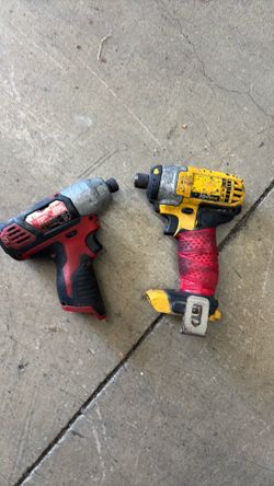 DeWalt and Milwaukee impact driver