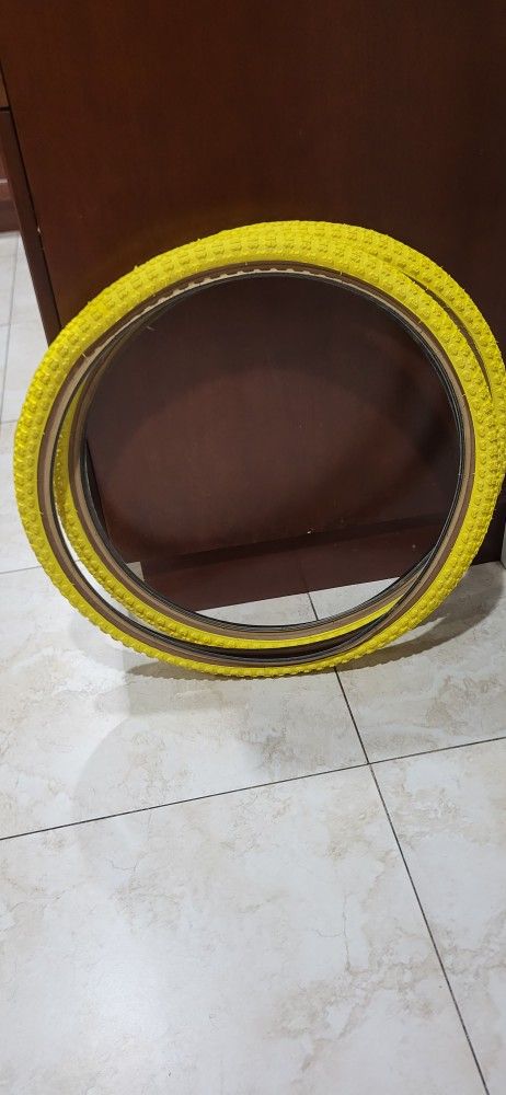 New 24" Kenda BMX Tires Gumwall Never Mounted
