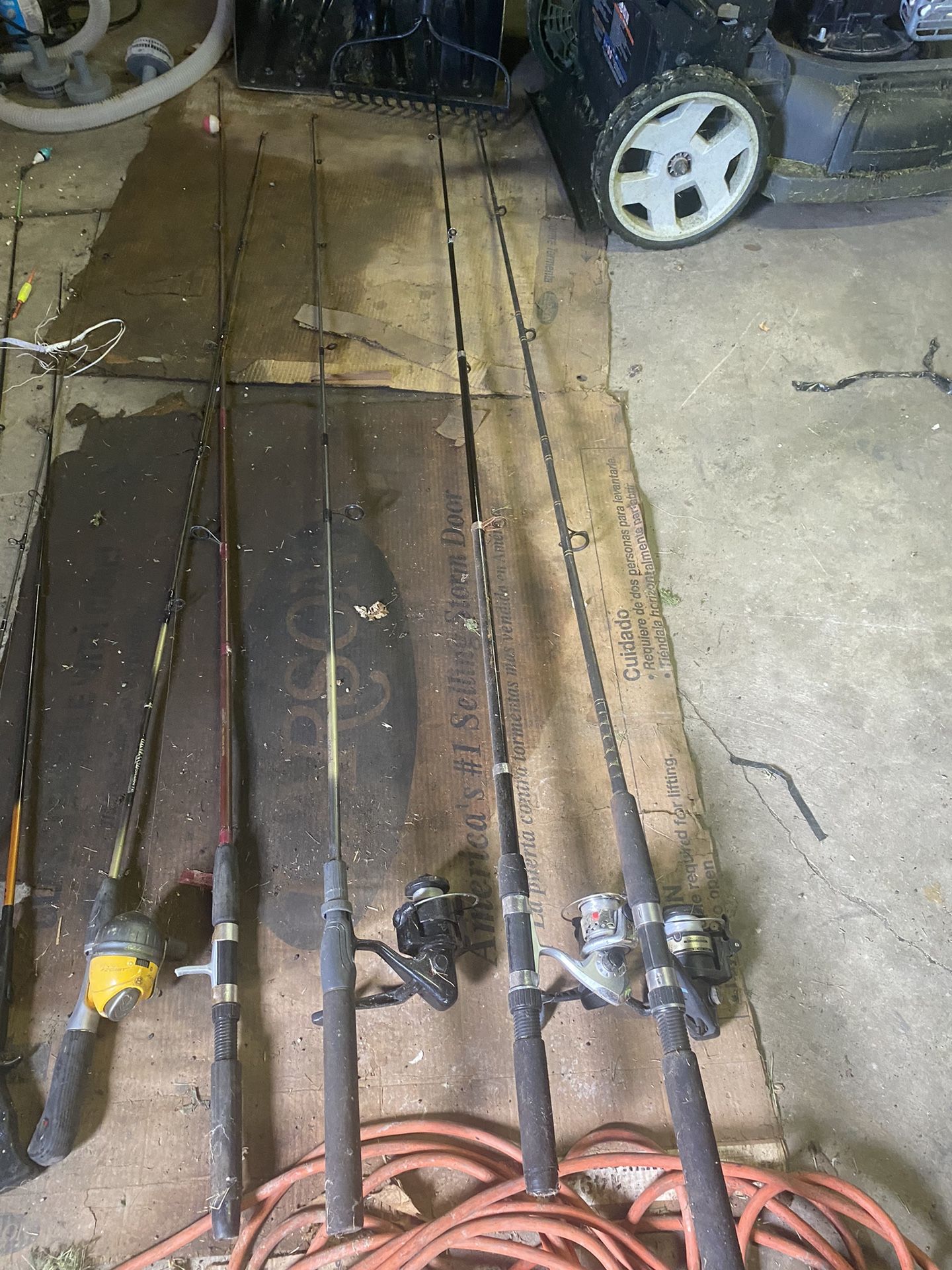 Fishing Poles And 2 Tackle Boxes