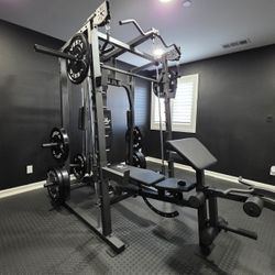 Smith Machine 2001 | Multi-Use Adj Bench | Gym Equipment | Fitness | Squat Rack | Excercise |🔴WEIGHTS AND BARBELL SOLD SEPARATELY 🔴 FREE DELIVERY 🚚