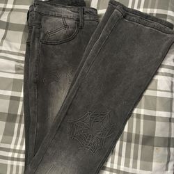 Spider Bell Bottom Jeans 