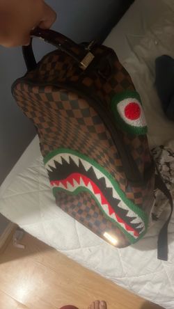 Sprayground Chenille Sip Romeo Air Italia Shark Backpack