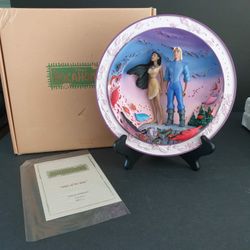 Disney animated classics Pocahontas 3D Colors Of The Wind Collectible Plate