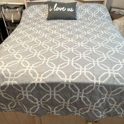Full Size Bed- White Washed