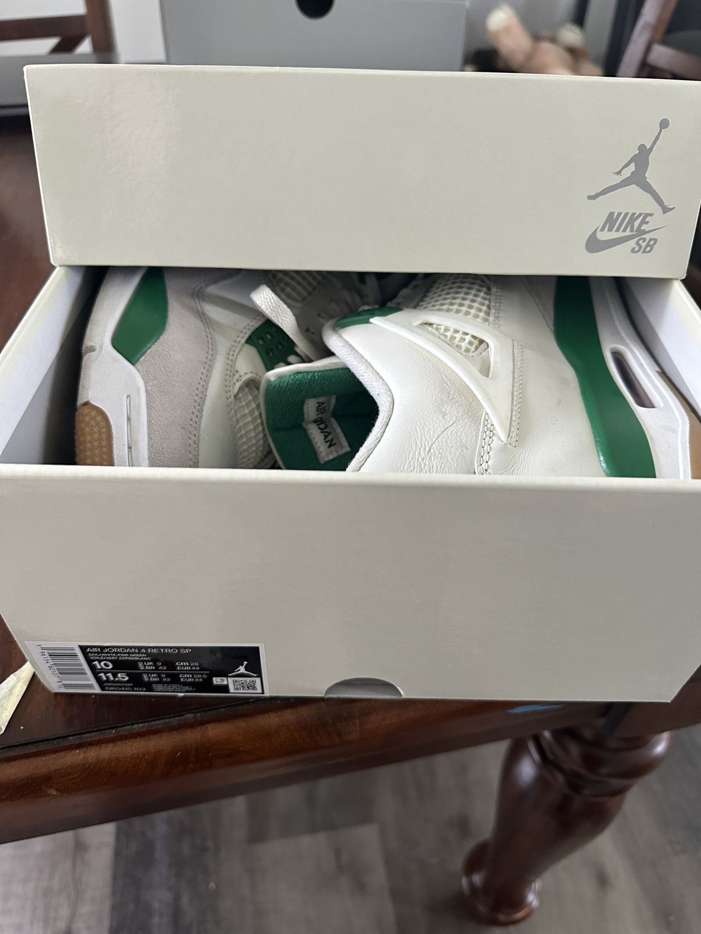 Jordan 4 Sb Green Size 10