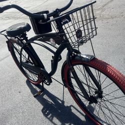 Black Huffy Nel Lusso ladies beach cruiser 