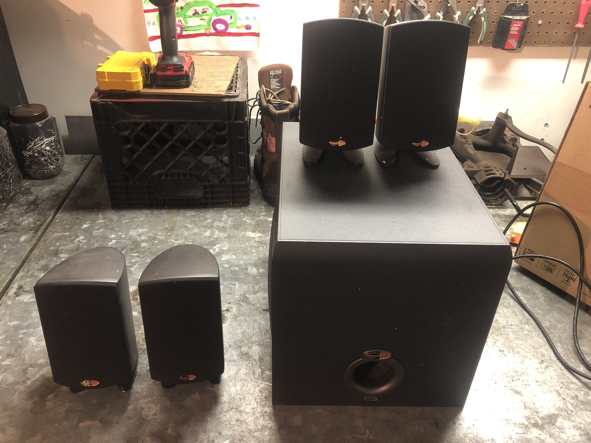 Klipsch surround sound speakers