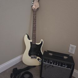 Electric Guitar And Amp