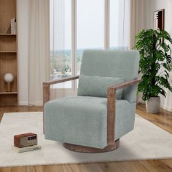 30.3"W Swivel Modern Upholstered Accent Chair