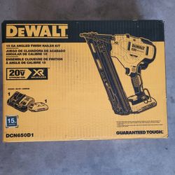 Dewalt 20v 15g Finish Nailer Kit $280 Firm 