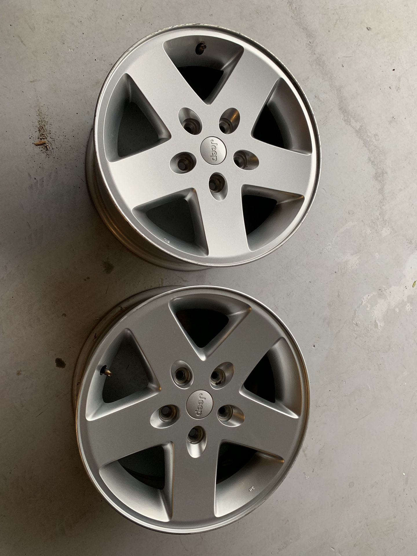 2015 Jeep Wrangler stock rims x 2