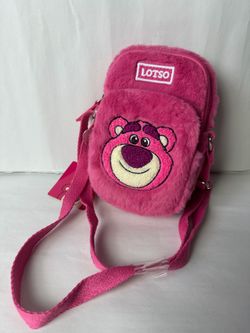Lotso Bear Pink Plush Crossbody Bag OFFERS WELCOME