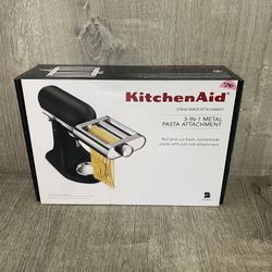KitchenAid 3-In-1 Metal Pasta Attachment KSM3MPA