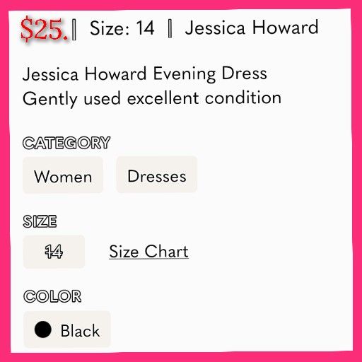 Ladies Jessica Howard Fancy Evening Dress for Sale in San Antonio