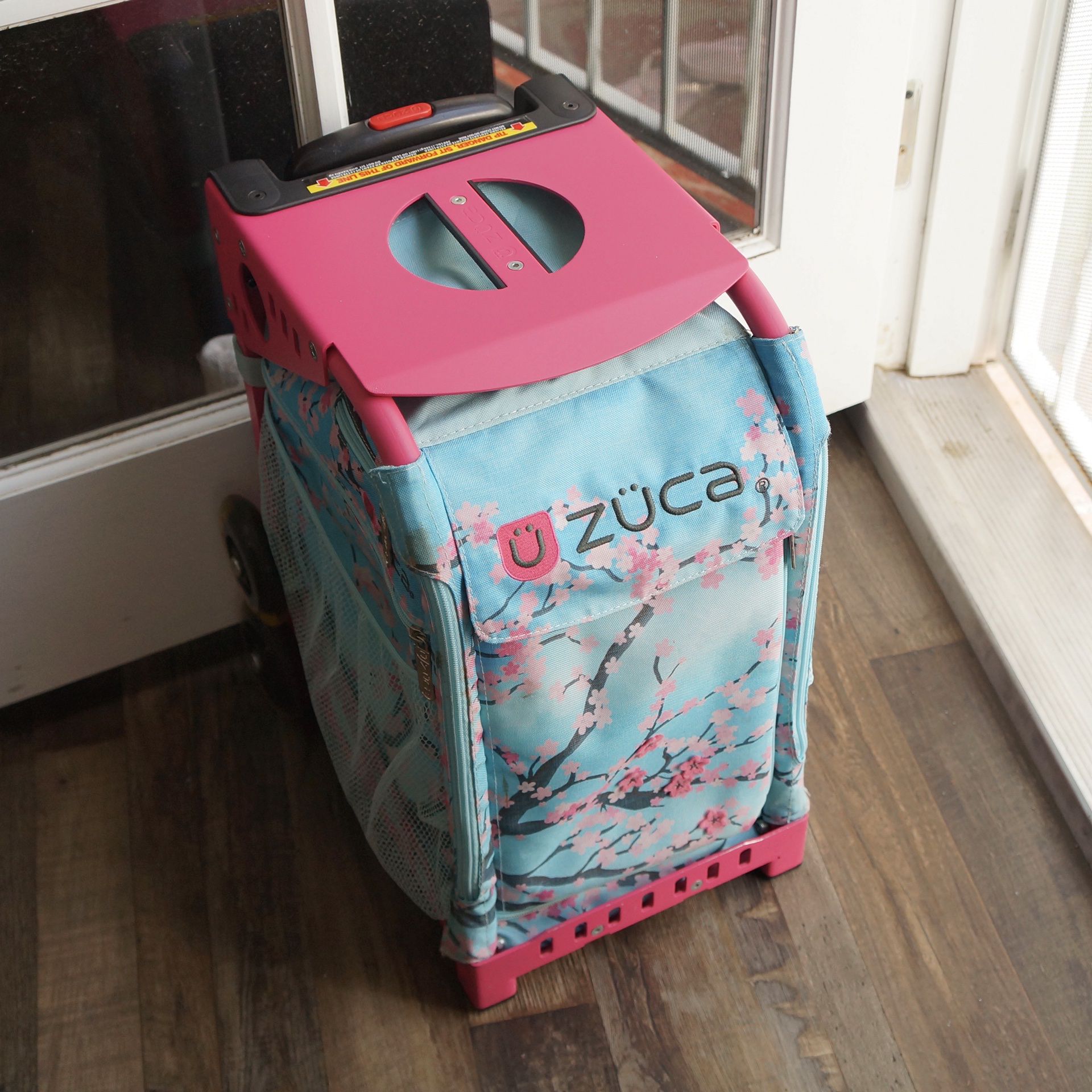 Cherry Blossom Zuca Rolling Backpack Luggage