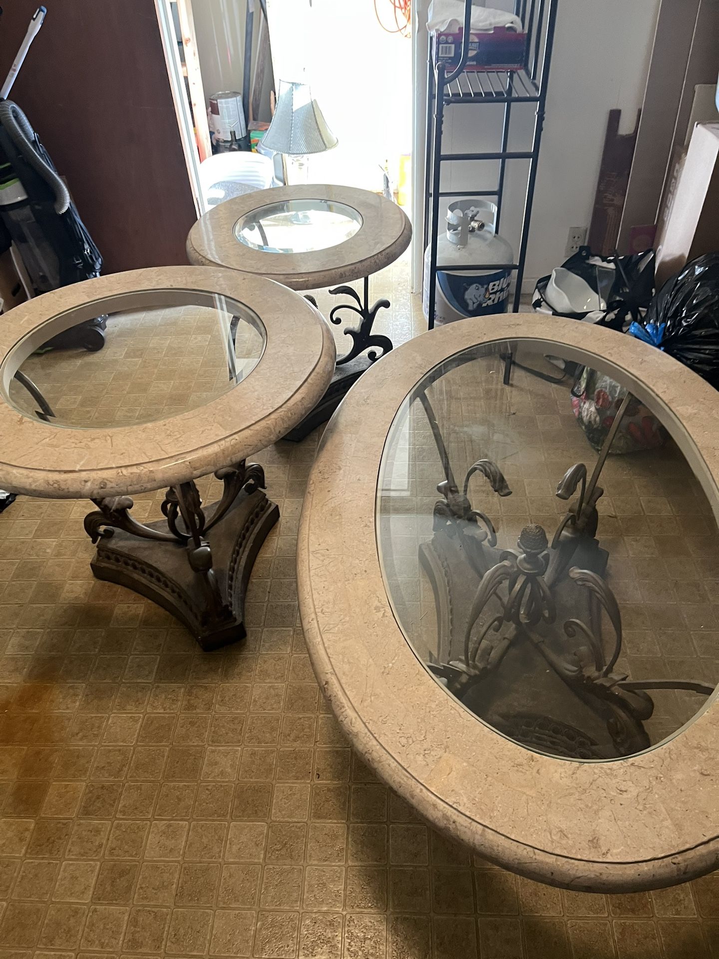 Coffee Table and End Tables