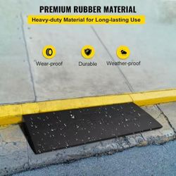 476**47.2 in. x 16.1 in. x 2.6 in. Speed Bump 1-Channel Cable Protectors Rubber Driveway Ramps, 1-Pack