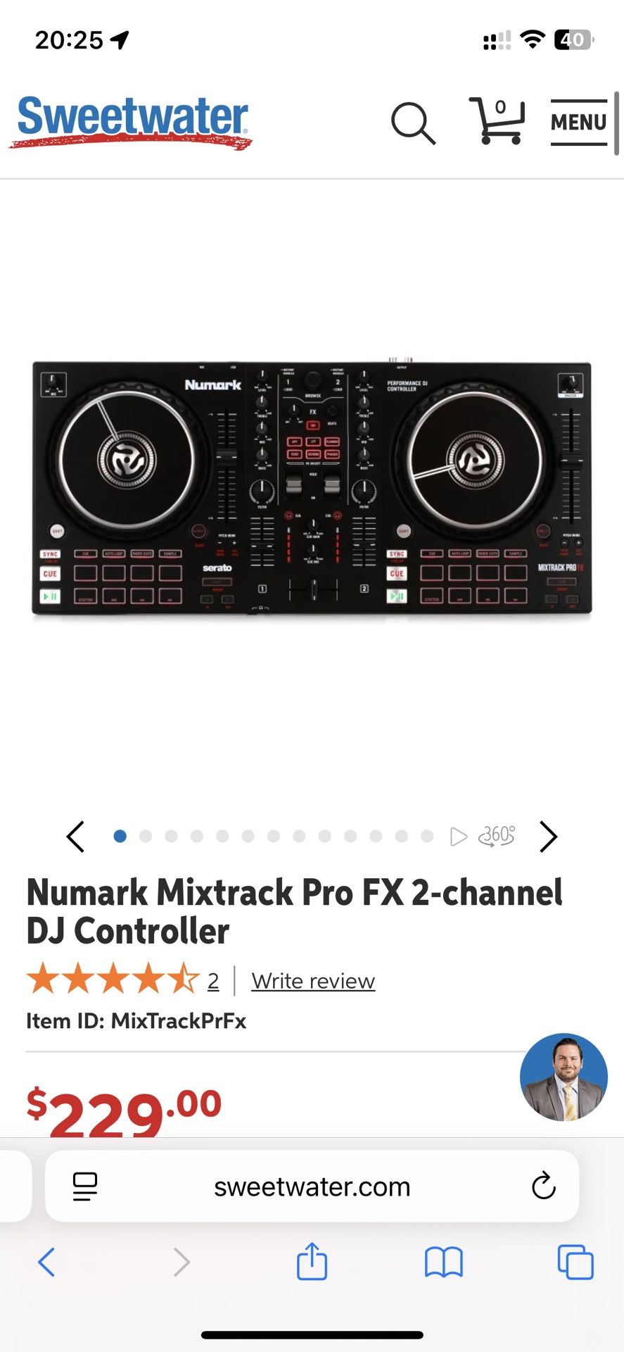 New Numark Mixtrack Pro FX 2-channel DJ Controller