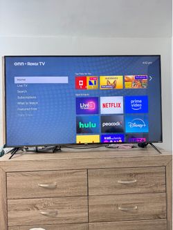 Onn Roku Smart TV 65” – Funciona Perfecto – WiFi y Apps Incluidas