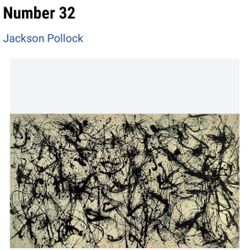 Custom Framed Jackson Pollock "Number 32, 1950" Print