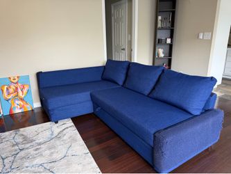Blue sofa
