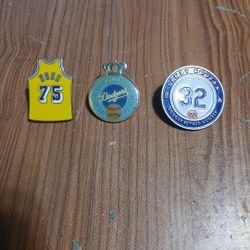 Dodgers And Lakers Pin