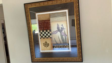 Framed Botanical Collage Art Print