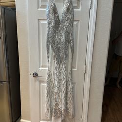 MISS ORD®  Women's Sparkly Sequined Mermaid Evening Dress, Size S