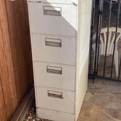 Large 4 drawer file cabinet
