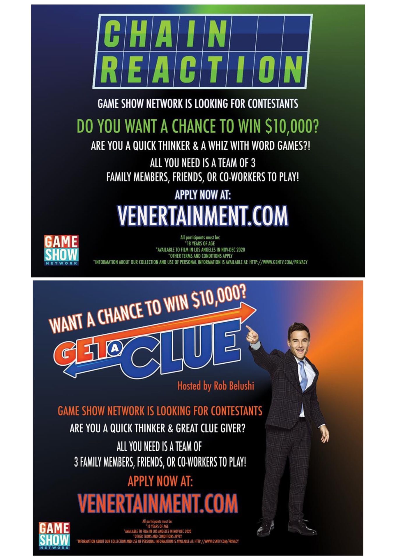 GAME SHOW CASTING SoCal LOCALS!