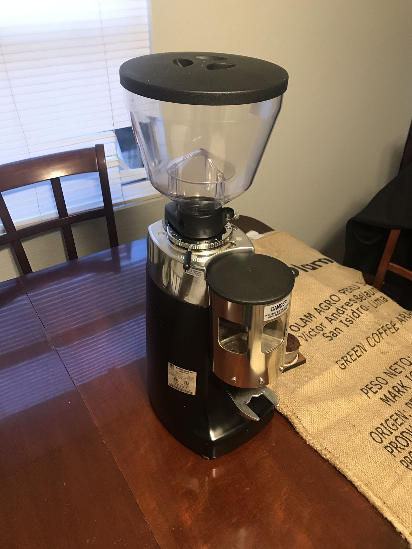 Mazzer espresso coffee grinder
