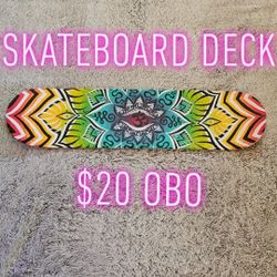Custom hand-painted Skateboard Deck