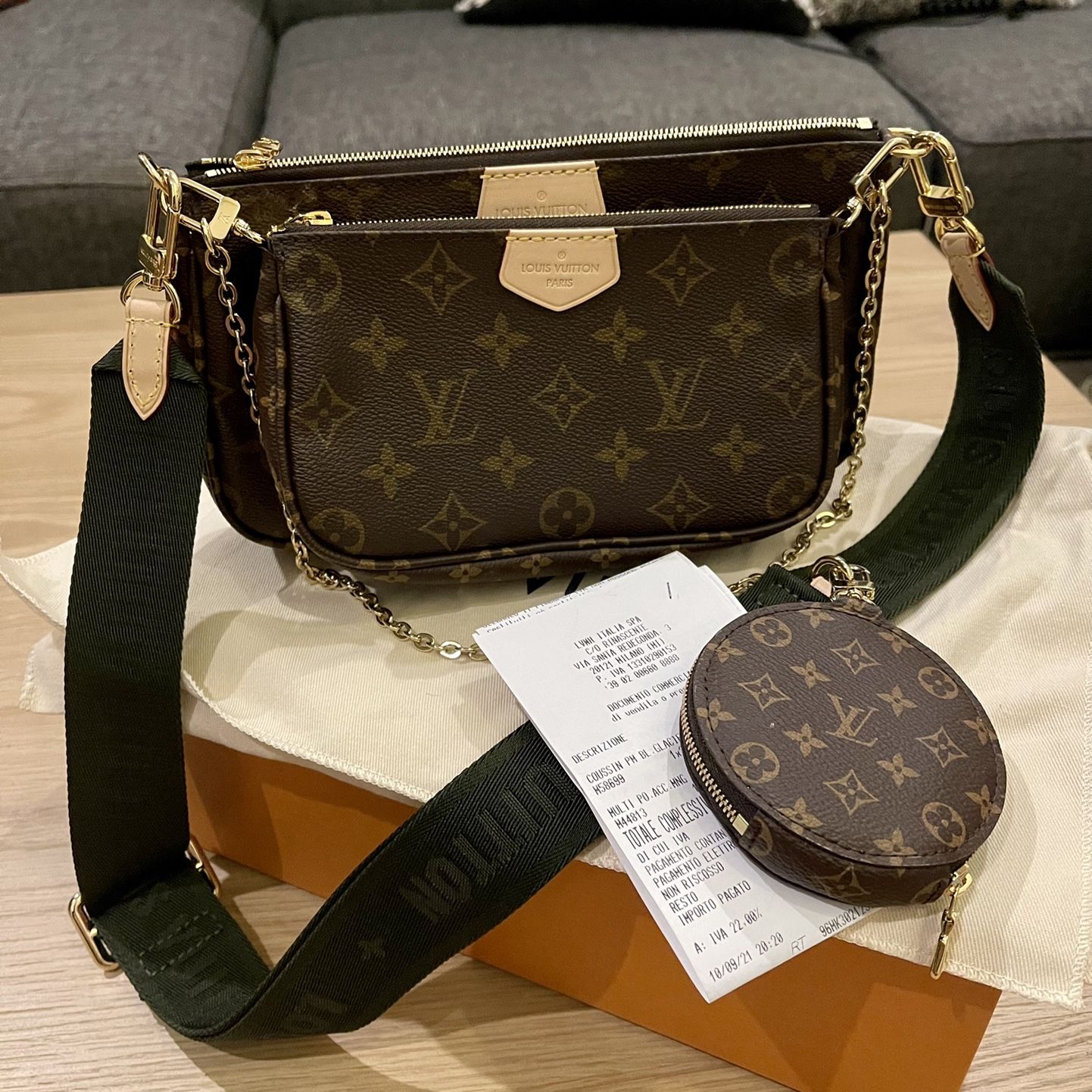 Louis Vuitton Multi Pochette Accessories MNG Khaki – Coco Approved