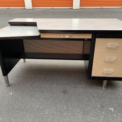 Allsteel Vintage Metal Tanker Desk