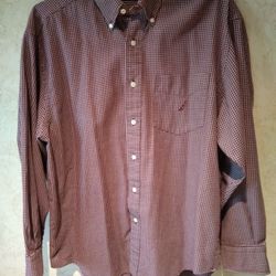 Large Nautica Long-Sleeve Buttoned Shirt 