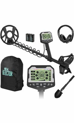 Raynesys Metal Detector for Adults for Outdoor Adventures, Beach Hunting High Accuracy Gold Detector Kit, 5 Modes, 10" IP68 Coil, LCD Backlight Displa