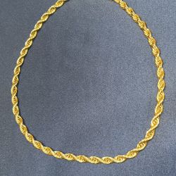 $60 Rope Chain 18k Gold Plated 