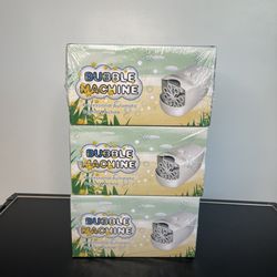 Professional Automatic Bubble Machine - Dual USB Plug! Battery Power 3 SET