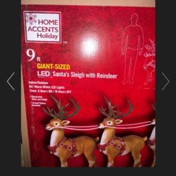 Brand New Viral 9ft Santa And Sleigh 500.00 Cash 