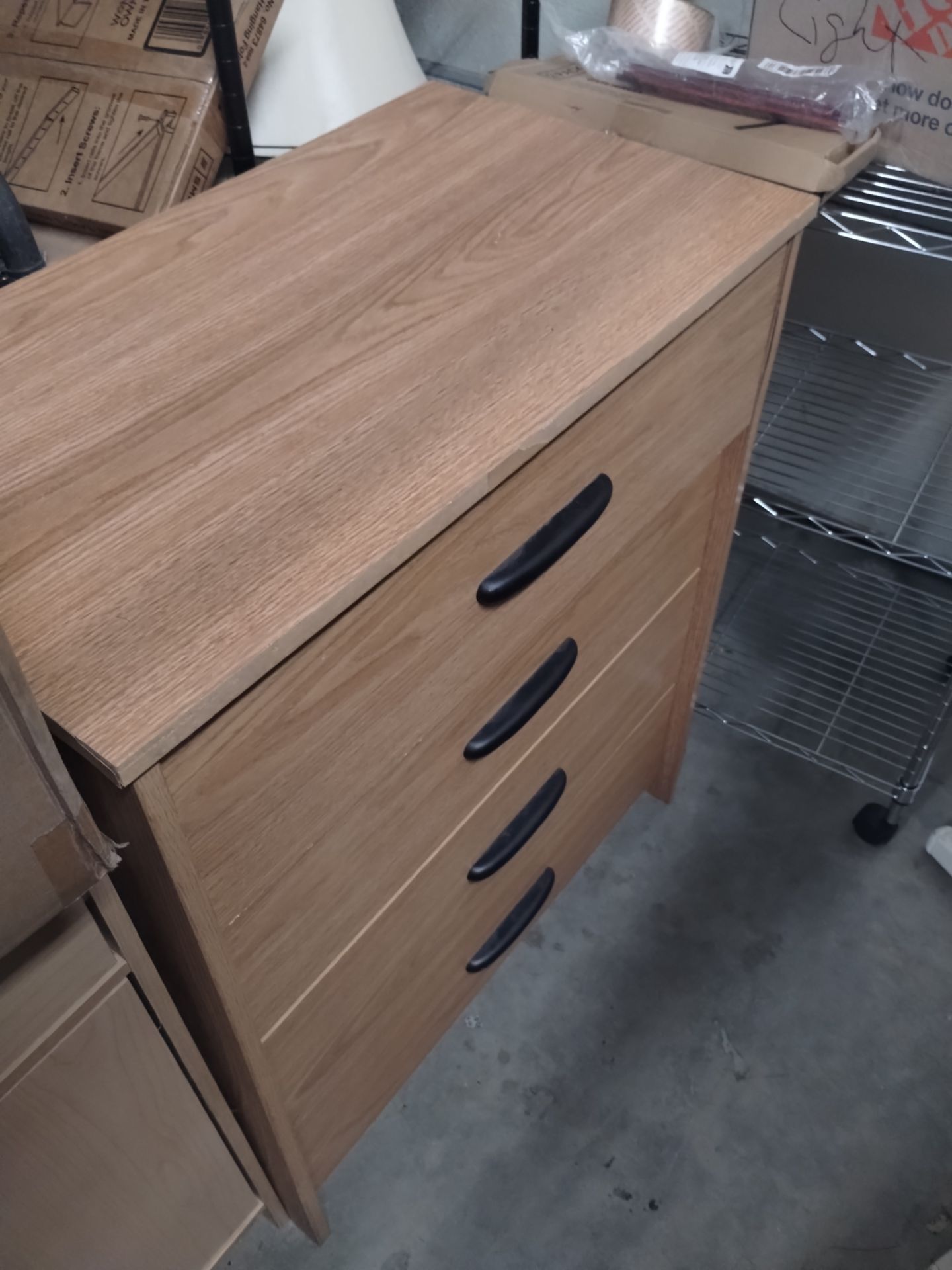 4 DRAWER CHEST OF DRAWERS
