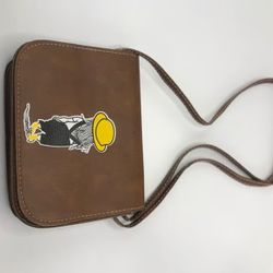 Women Bag brown color Carton Printed Shoulder Crossbody Bag PU Square Mob,i only ship  item